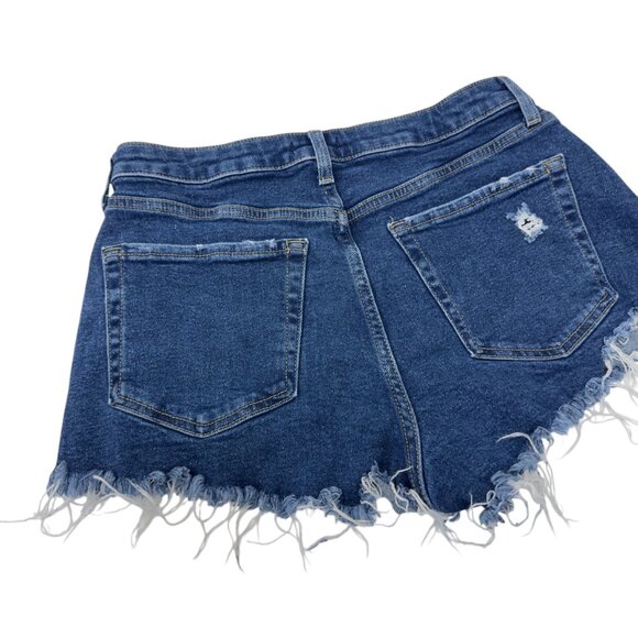 Forever 21 Premium Womens Distressed Denim High-Waisted Short Short  Size 28 - Picture 11 of 14